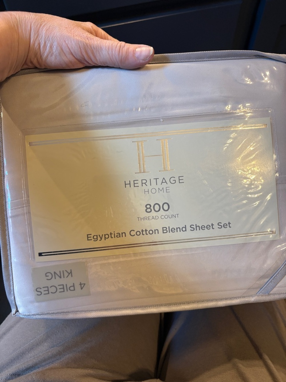Heritage King Sheet Set in Light Cream